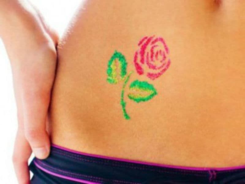 Разноцветные временные татуировки – мастер-класс