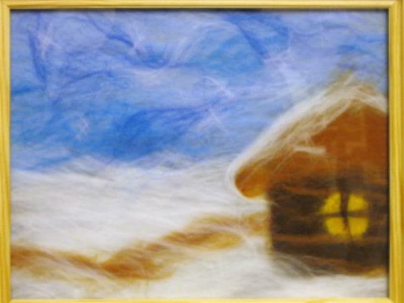 Картины шерстью