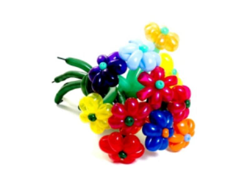 Цветы из шаров мастер-класс